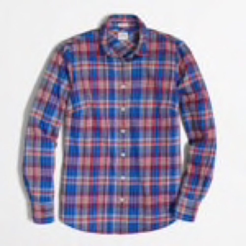 J Crew Factory Petite Perfect Shirt in Flannel NWT